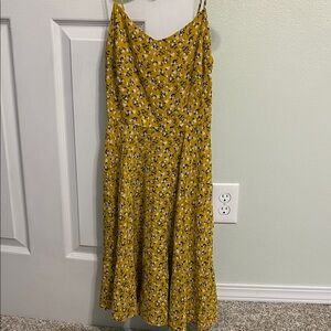 Old Navy Floral Yellow Dress